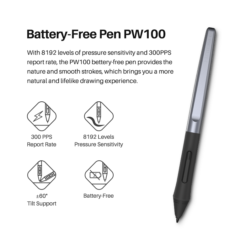 HUION Inspiroy H580X Graphics Tablet For Beginners Drawing 10th Anniversary Pen Tablet Android Support With 8 Programmable Keys