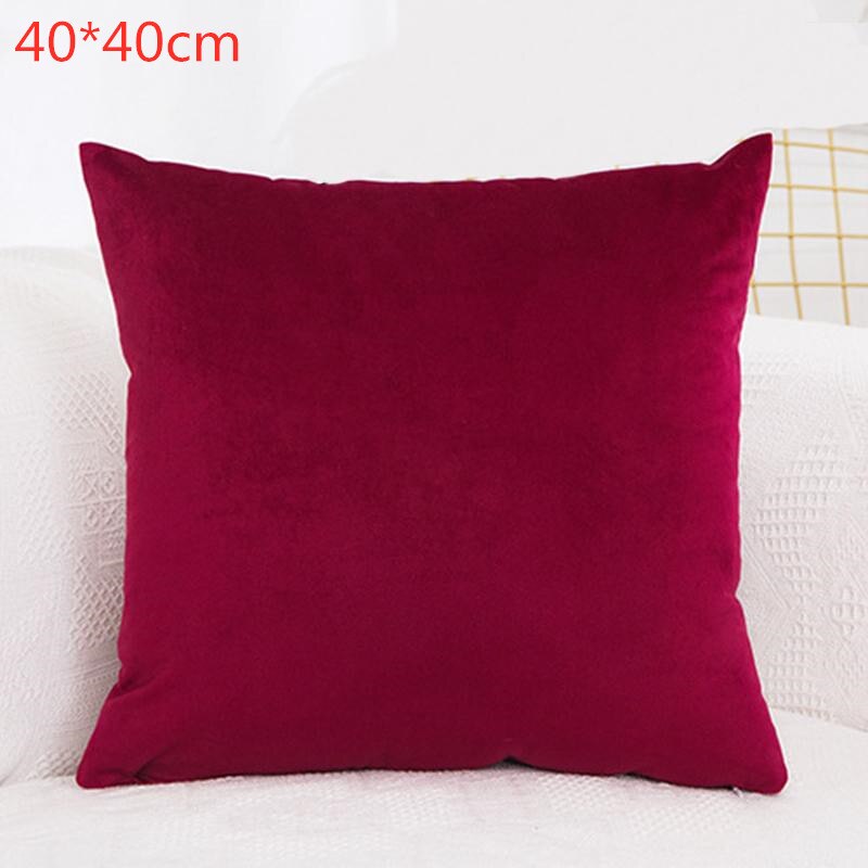Pudebetræk sofa dekorative puder betræk plys pudebetræk til stue bil dekoration 43*43cm boligindretning: 8