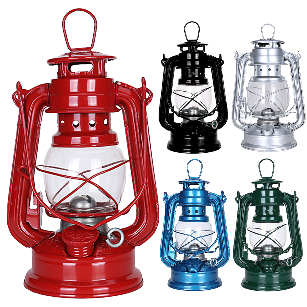 Vintage Kerosene Lantern Hurricane Lantern Metal Kerosene Lantern urricane Table Lamps with Handle for Camping Home Patio Lamp
