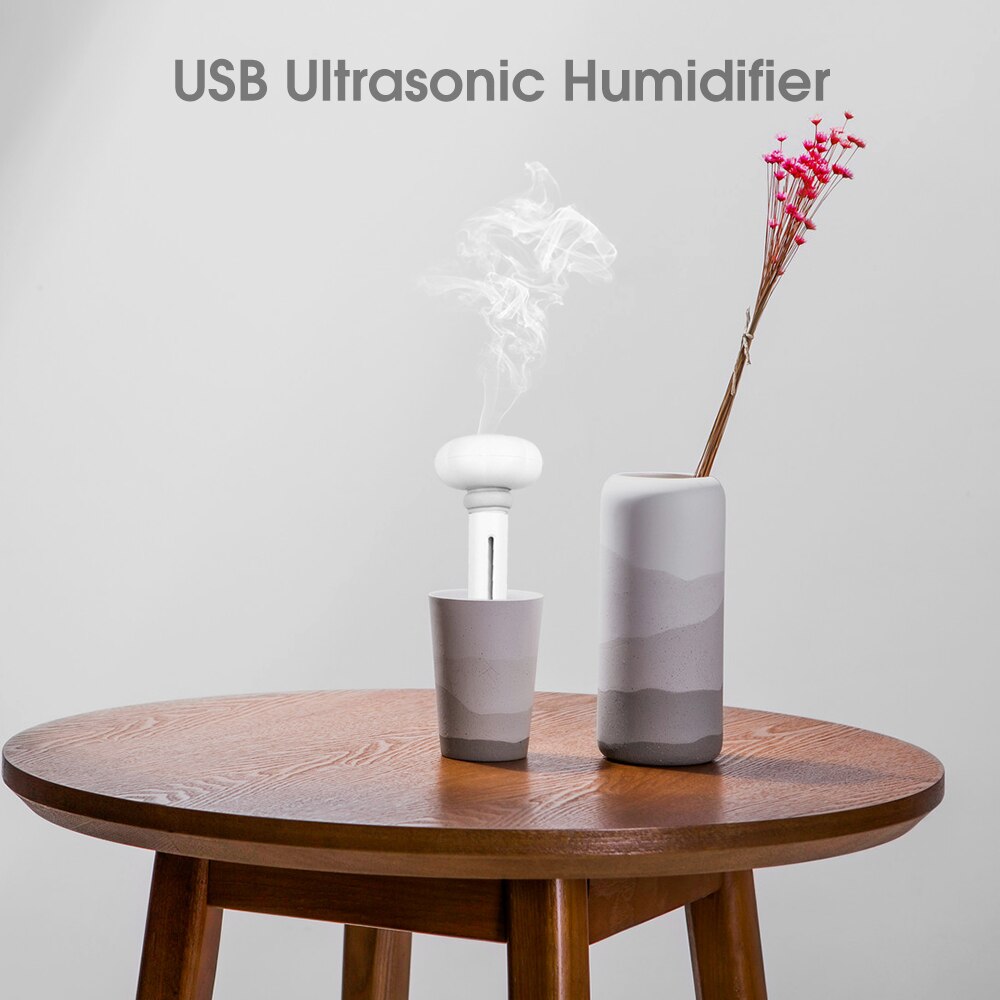 Humidificador de aire ultrasónico de carga USB difusor de aceite esencial purificador de aire fresco purificador de Aroma ambientador de niebla de aniones