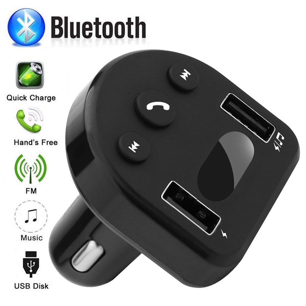 Auto Bluetooth Draadloze Zender Voor Auto Kit Handsfree MP3 Muziekspeler Ondersteuning 5V 3.6A Usb Charger Fm modulator
