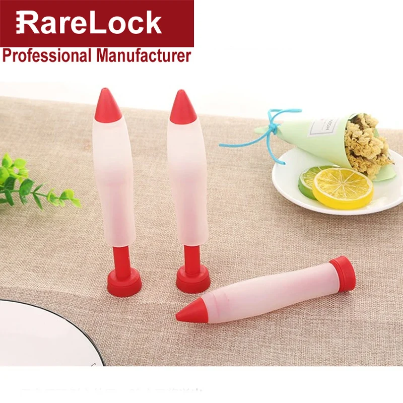 Kakverktyg dessert bakverk grädde choklad dekorationsspruta silikonfärgpenna kaka glass dekorationspennor