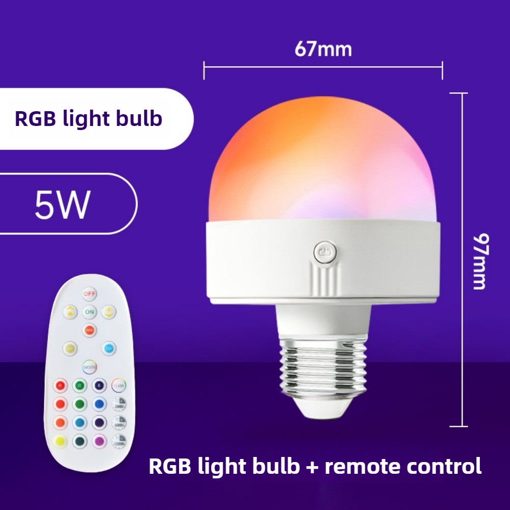 7w e27 led-pærer genopladelig nødlampe med led-pære, varm hvid/hvid til soveværelse  ac 85-265v med ir-fjernbetjening