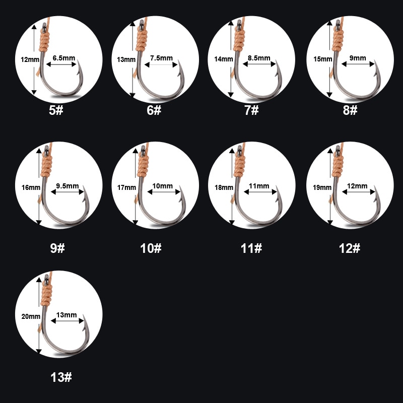 Fulljion Vishaken Rvs Rigs Swivel Visgerei Lokt Pesca Aas Enkele Combinatie String Haak Met 5 Kleine Haak