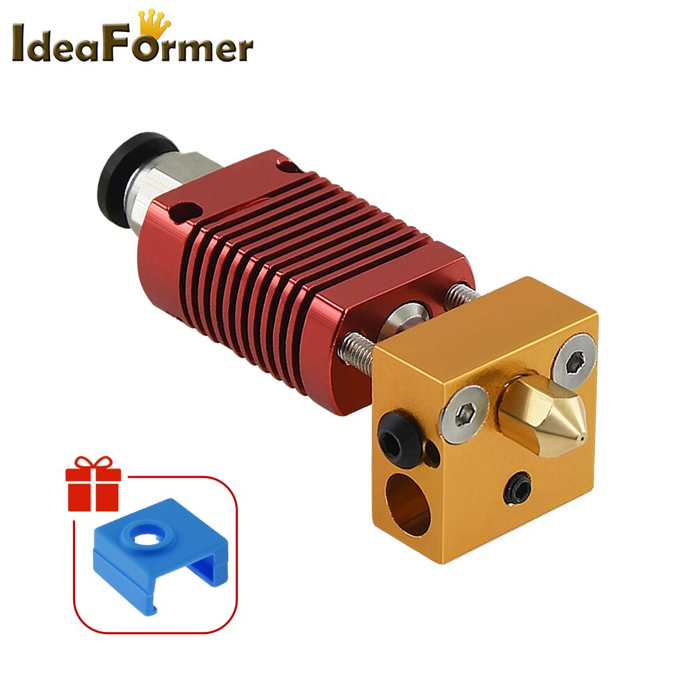 MK8 Assembled Extruder End Kit 1.75mm 0.4mm Nozzle Aluminum Heating Block For Ender 3 CR-10 3D Printer Parts