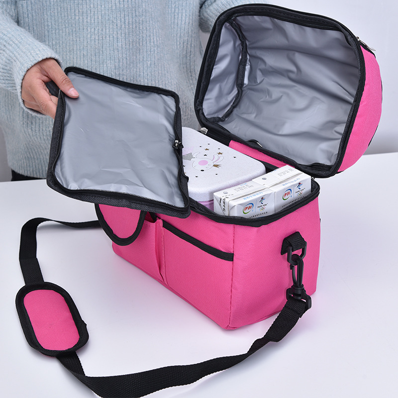 Borsa termica per ghiaccio a doppio strato borsa per alimenti latte materno bottiglia per la conservazione fresca borsa per mummia nuovo pranzo Bento Box per adulti bambino e studente