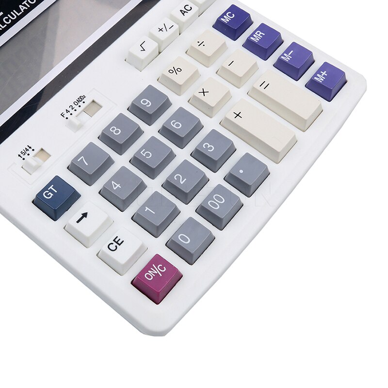 2022 Big Buttons Office Calculator Large Computer Keys DS-200ML Muti-function Computer Battery Calculator
