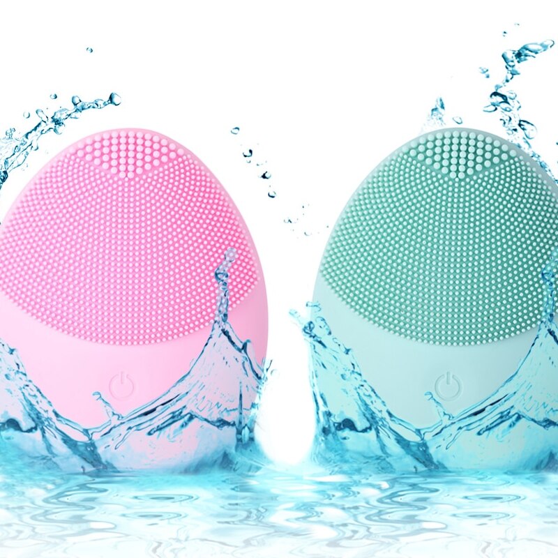 2020 nuova spazzola per la pulizia del viso in silicone mini massaggio elettrico strumento per la pulizia del viso impermeabile spazzola per la pulizia dei pori del viso profondo morbido