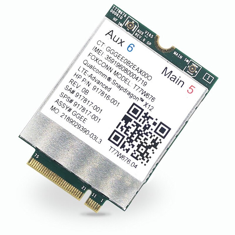Lt4220 T77W676 917817-001 4G WWAN M.2 450Mbps LTE Modem for Elite X2 1030 G3 EliteBook X360 1030 G3