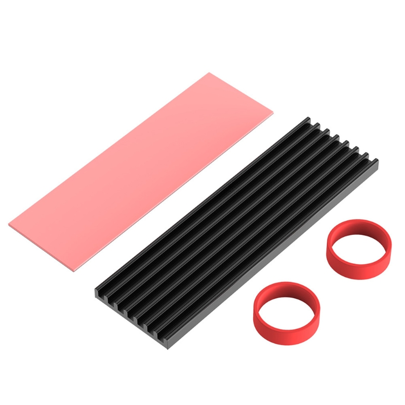 M.2 SSD Heat Sink, Solid State Hard Disk Aluminum Heatsink, Cooling Pad for Desktop PC Double-Sided Heat Sink Cooler Set