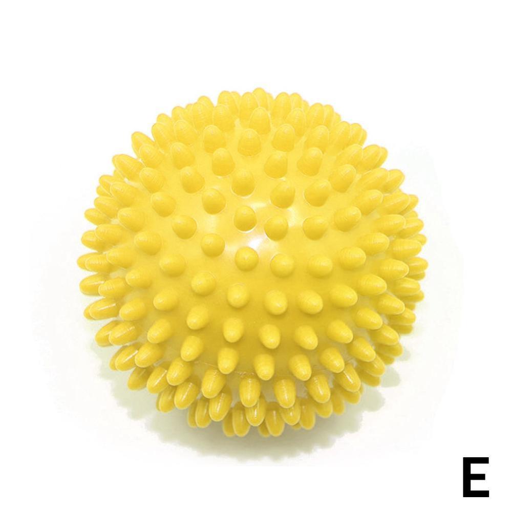 Gelb Fitness Faszie Ball Massage Ball muskel entspannung Massage Ball Ball igel Griff Fitness wirbelsäule akupressur Ball ba F8K1: Fitness Ball E