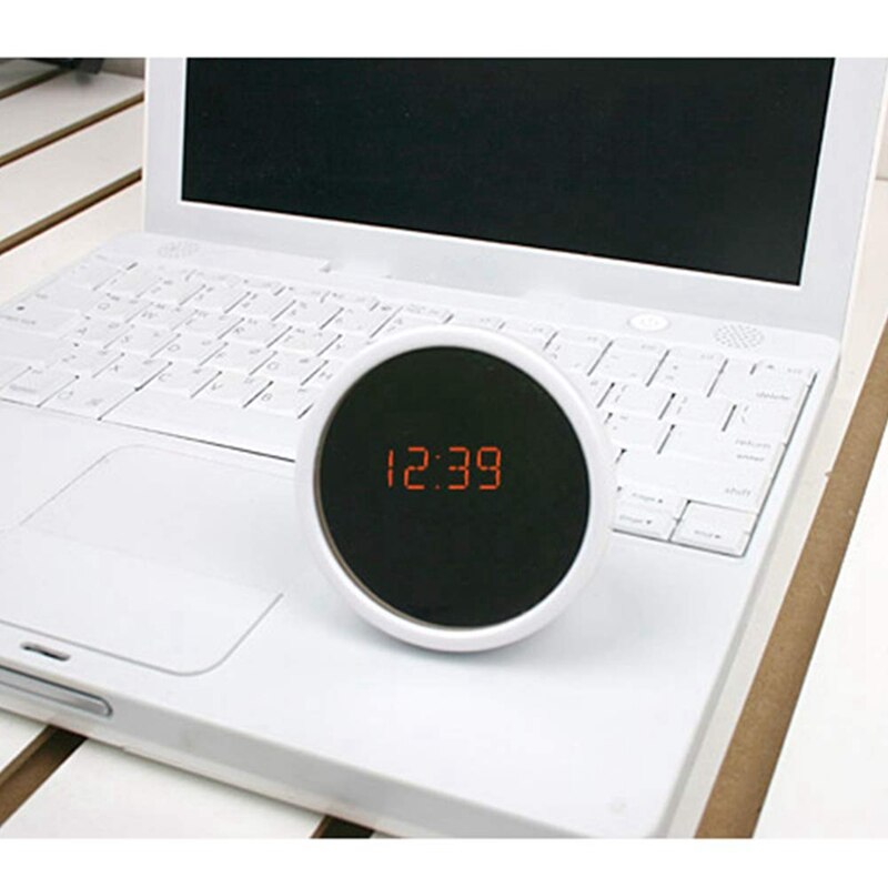Digital Alarm Clock Makeup Mirror Mini Portable Multi-Function LED Display Clock Night Light