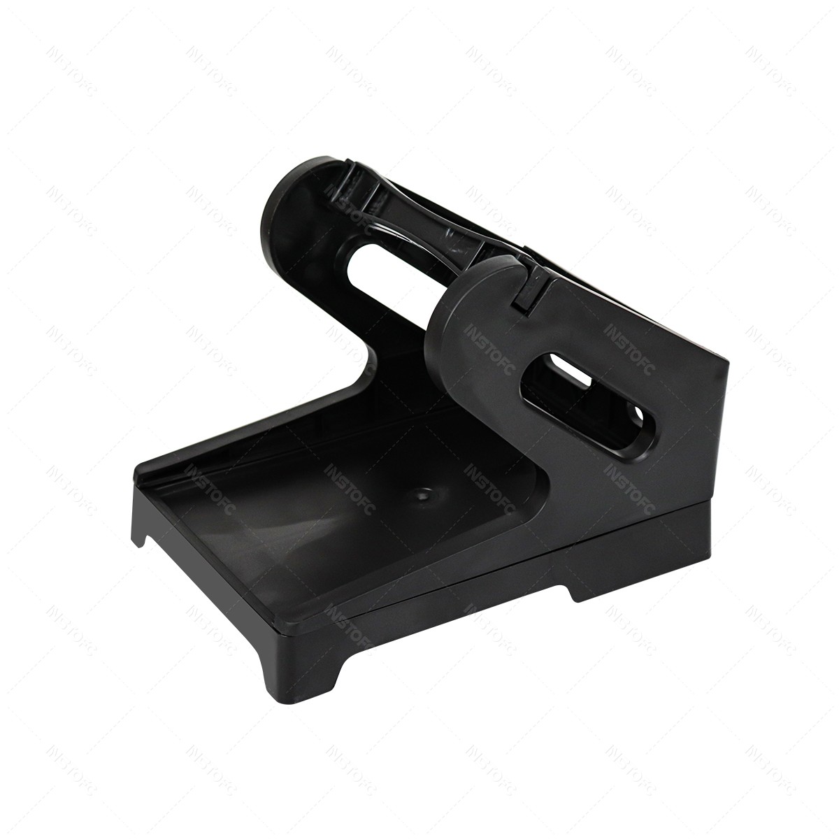 Label Holder for 4x6 Labels Printer Rolls and Fanfold Labels Sticker 2 in 1 Work for Desktop Themal Label Maker: black