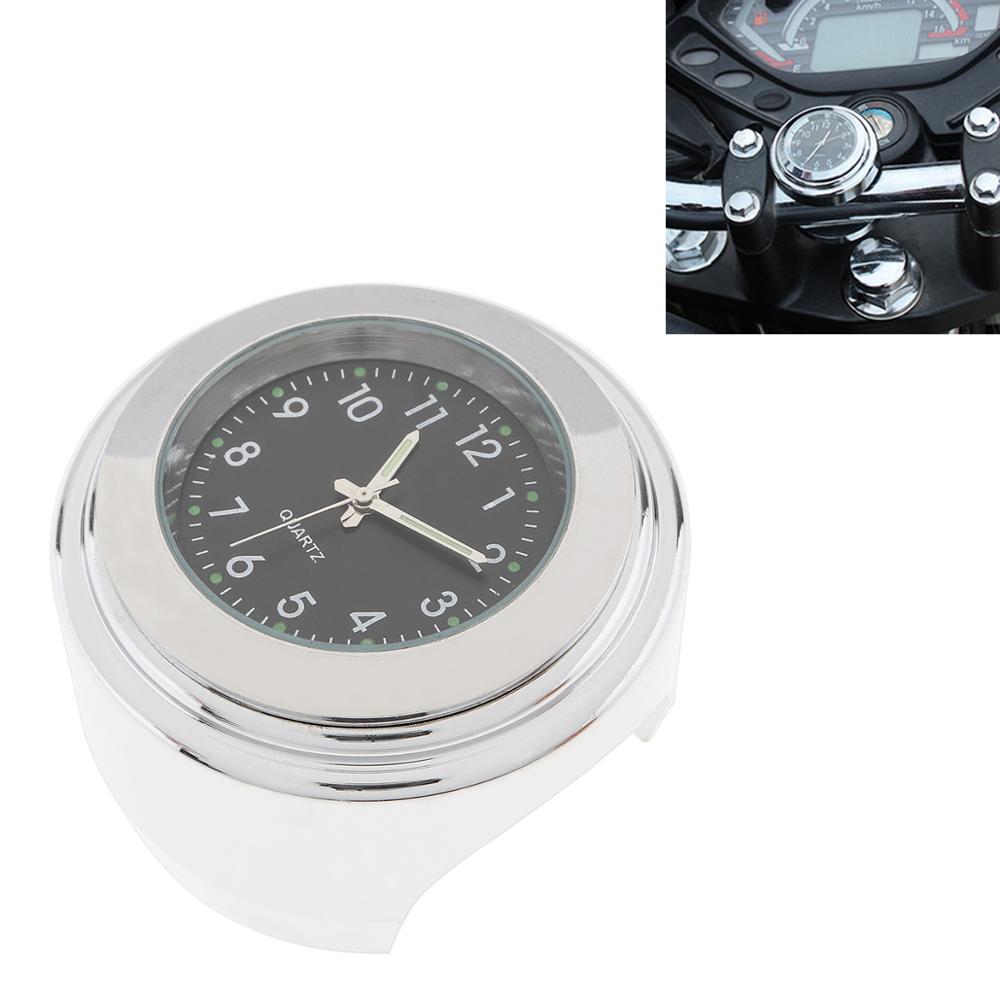 1 stk universal styr montering temp motorcykel termometer ur vandtæt termometer til 7 / 8 "  / 1 " motorcykel styr