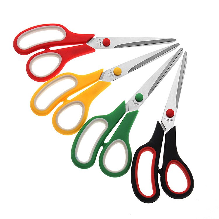 Office scissors, household scissors, stainless steel tailors, tailors, rubber and plastic scissors, stationery and tool scissors
