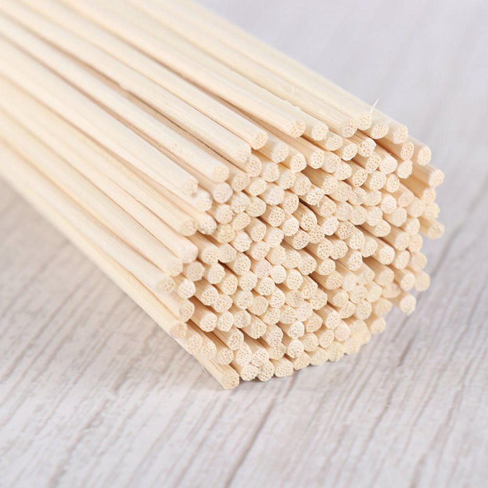 100 Stuks Diffuserstick 3Mmthick Natuurlijke Rotan Stok Aroma Diffuser Stick Vervanging Voor Aroma Geur Etherische Olie Diffuse