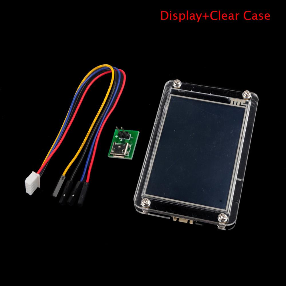 Nextion amélioré 3.5 pouces usart hmi écran tactile résistif  nx4832 k 035 boîtier acrylique transparent/noir carte d'extension: Vitrine transparente
