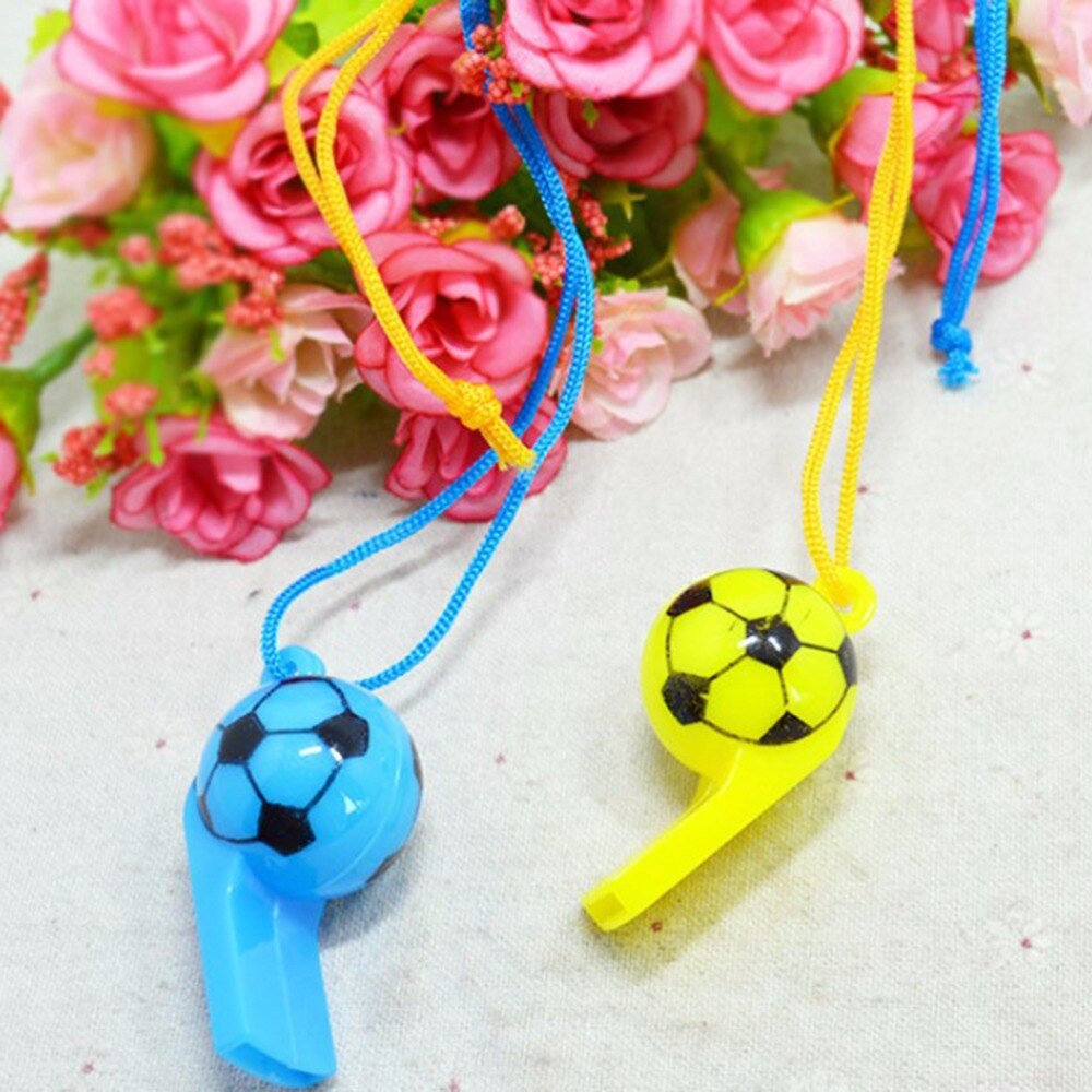 2 uds, colorido fútbol, Rugby, silbato de animadoras, guisante, silbato de referí, deporte, , entrenamiento, escuela, Color al azar