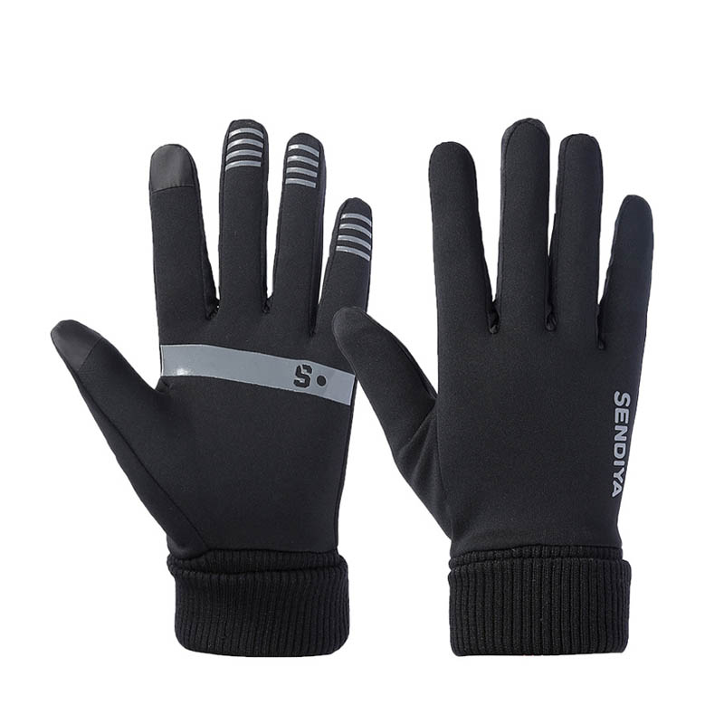 Colourlinx Men's Thermal Running Gloves – Full Finger, Touchscreen, Windproof, Reflective (S-XXL)