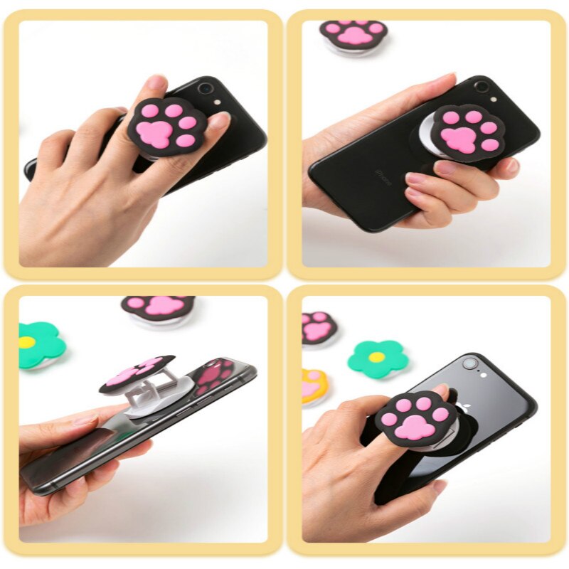 Universel Support De Téléphone Portable Mignon 3D Animal Pli Téléphone Support Extensible Porte-Doigt Panda Chat Patte Licorne Support Pour Téléphone Support