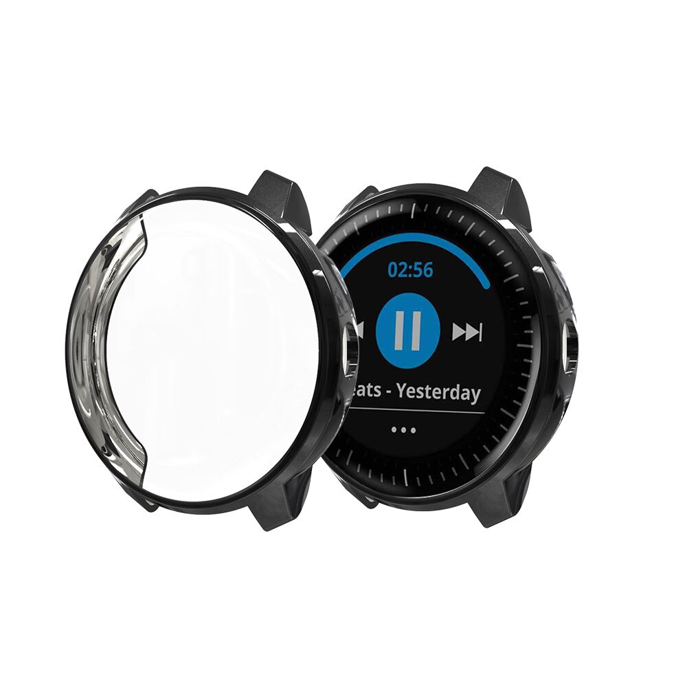 Clever Uhr fallen Für Garmin vivoactive 3 Volle Schutz TPU fallen Für Garmin vivoactive3 Bildschirm Schutz für vivoactive 3: Schwarz