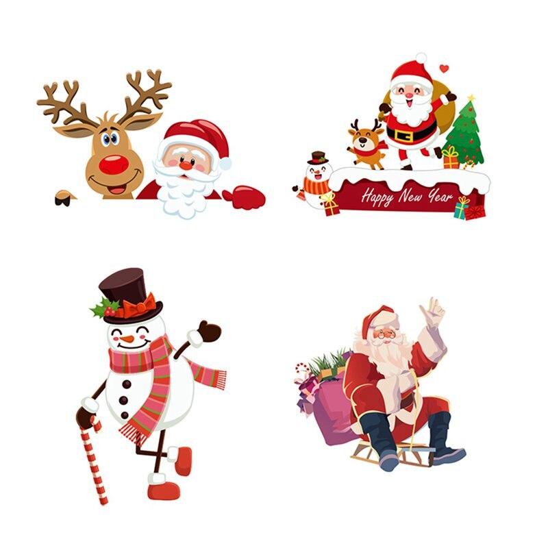 Christmas Switch Stickers Wall Switch Decoration Stickers Christmas Removable Wall Stickers