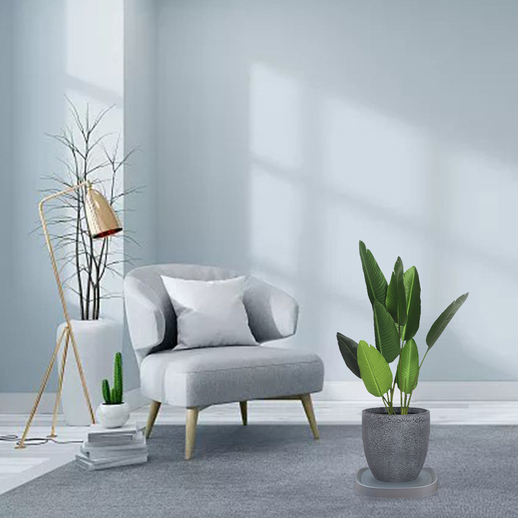 Mobiele Plant Caddy Roller Wielen Trolley Container Planter Caddies Voor Outdoor Indoor: Grey 4 Wheels L