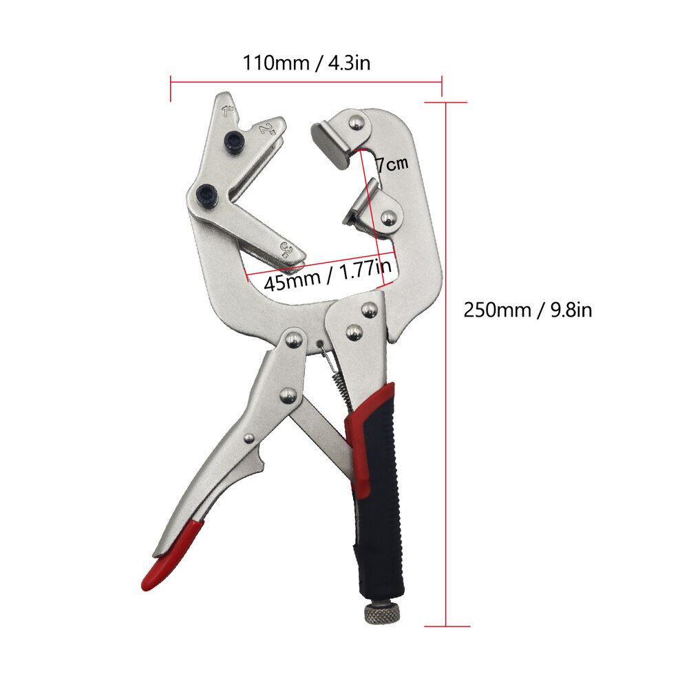 Welding Pliers Welding Clamps Steel Vigorous Pliers Right Angle C Angle Clamps Clamp Nozzle Adjustable Welding Pipes Clamp