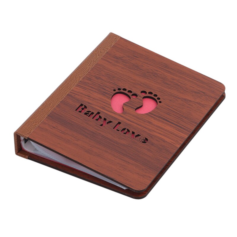 6 Inch Wood DIY Interstitial Album Black Sheet Handmade Love Theme Kids Scrapbook Cute Photo Album Wedding Anniversary: 4