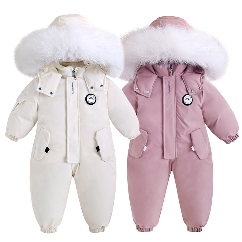 Combinaison de Ski d'hiver en velours pour bébé, combinaison pour garçon, vêtements chauds pour enfants, ensemble de vêtements imperméables pour enfants de 1 à 5 ans