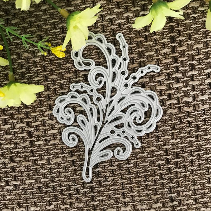 Koolstofstalen cartoon wijntak snijmal reliëfsjabloon mal diy papierkunst knutselen plakboek bladwijzer kaart decoratie