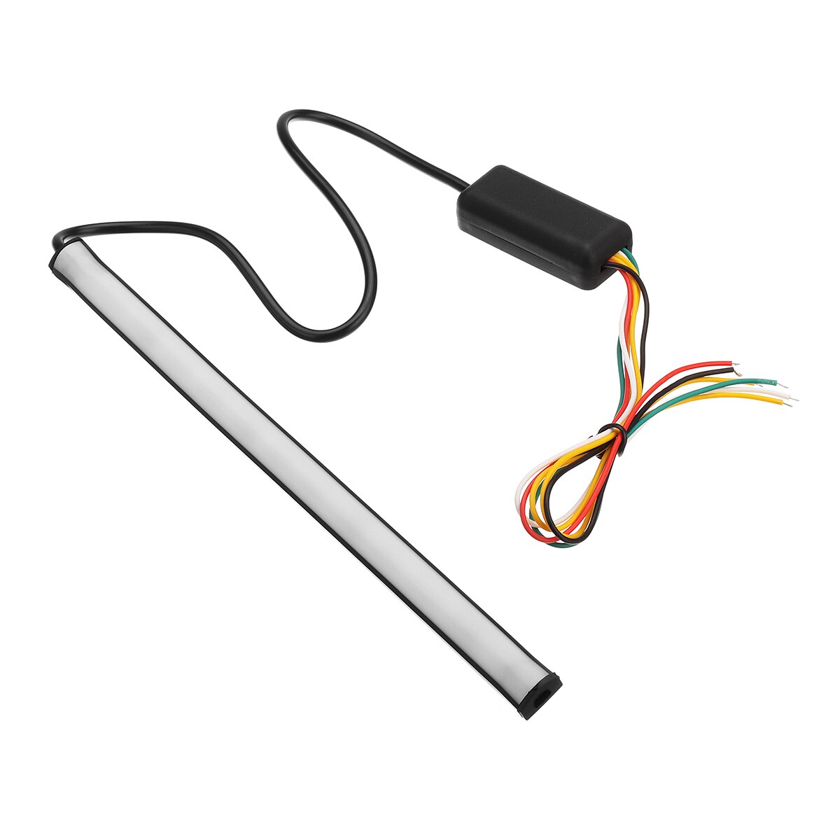 22cm 3w motorfiets achterrem stop strip licht links/rechts stromende lamp met controledoos 12v 12 rgb lichtstrip