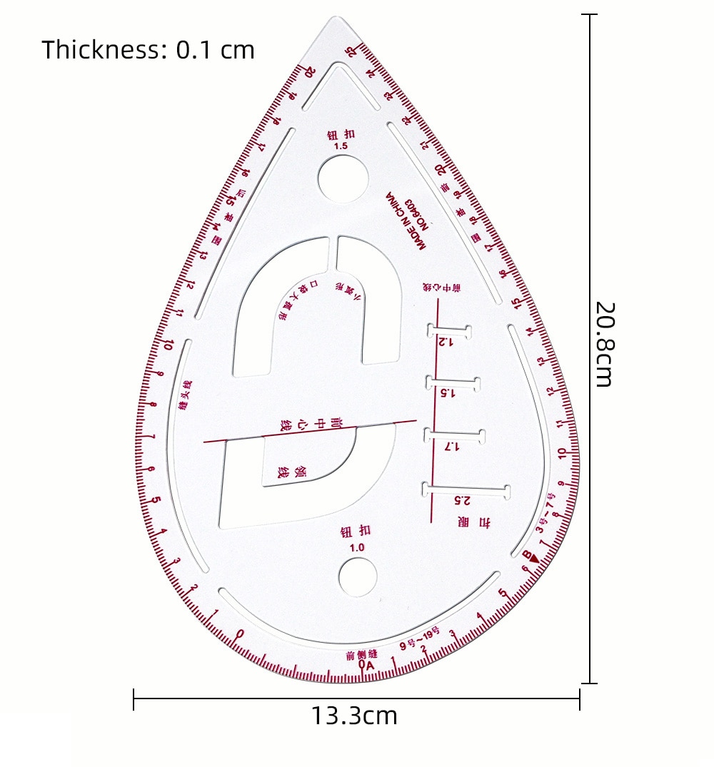 Wielofunkcyjny linijka robić szycia krzywa linijka odzież próbka odzieży cięcia wzór cięcia dokonywanie metryczny kryterium rysunek krawiec narzędzia