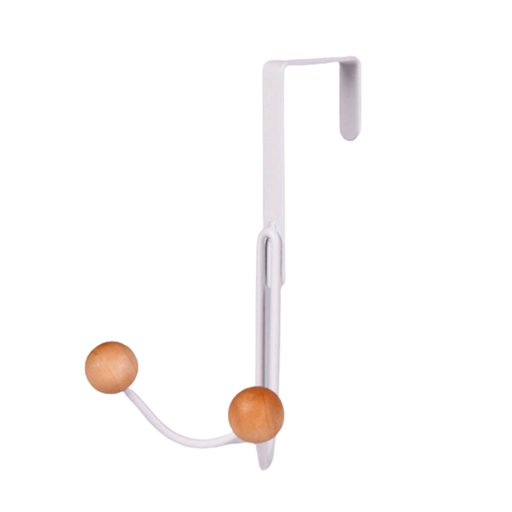 Over The Door Double Hanger Hooks Free Punching For Hanging Hats Bags Holder Tie Scarf Key Hook Clothes Coats Rack Towel Shelf