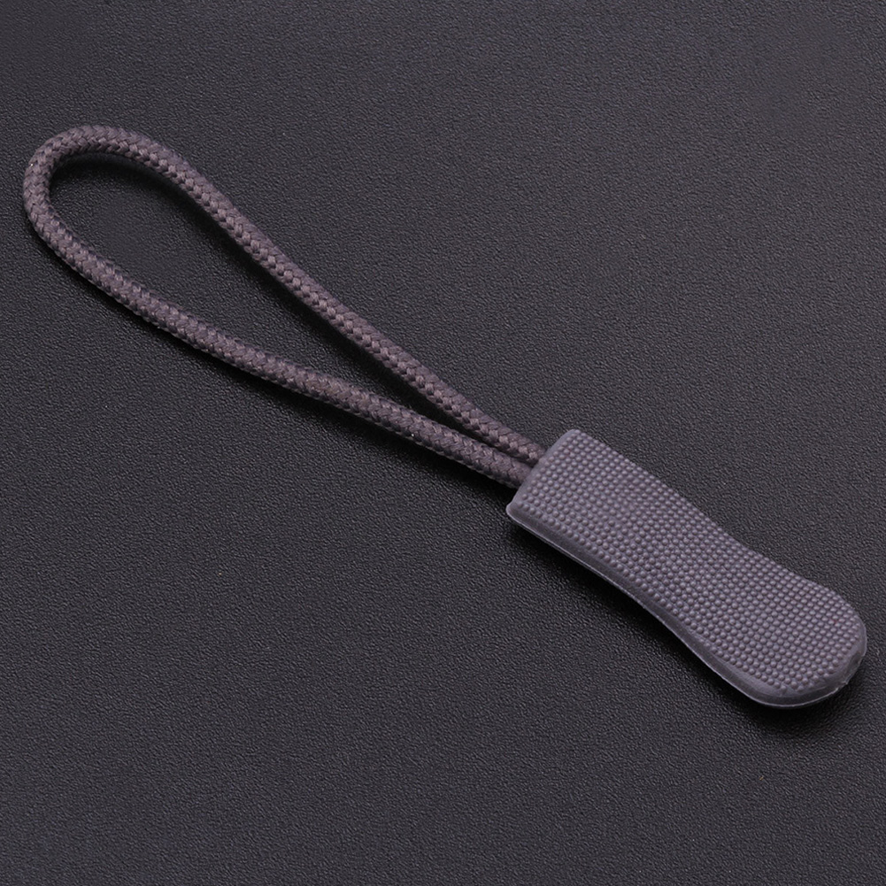 40pcs Zipper Pull Replacement DIY Extension Strap Clothing Luggage Lariat Zip Tag Backpack Slider Ends Lock Flexible PVC Sewing