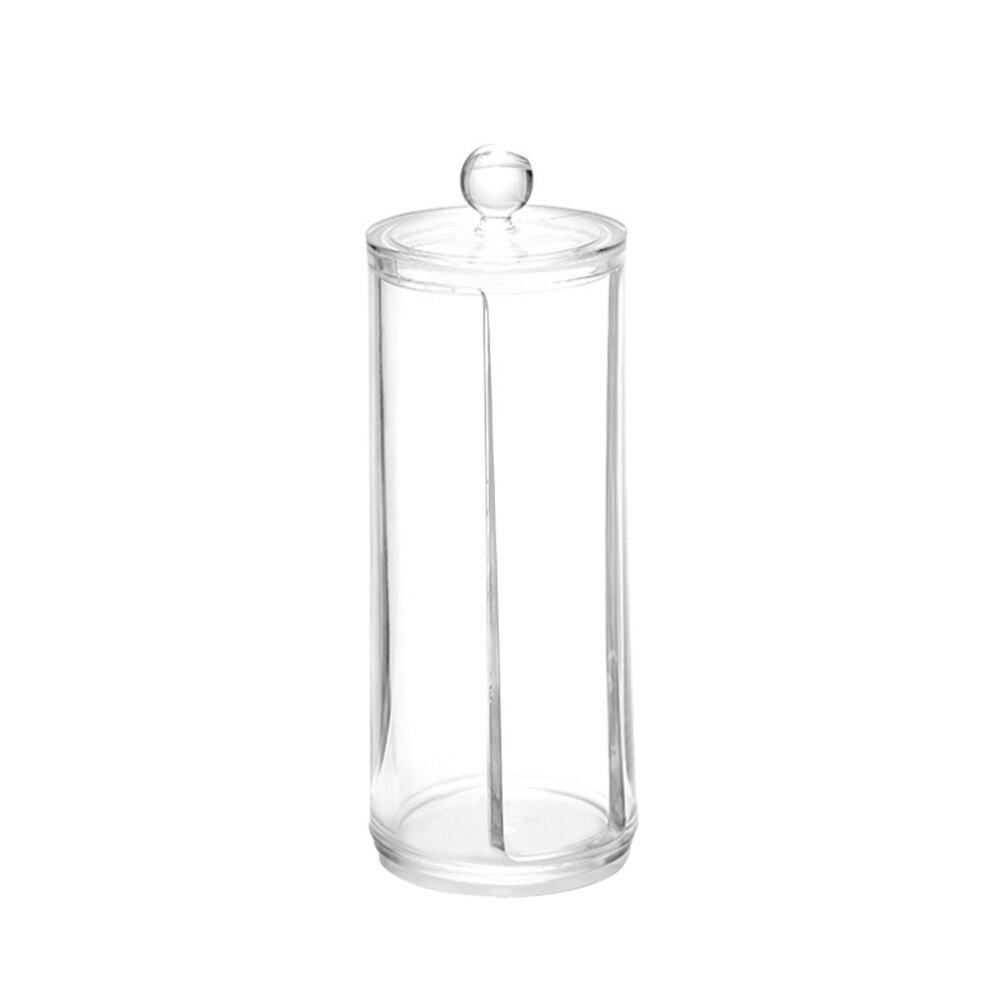 Transparante make-up organizers ronde cosmetische opbergers wattenschijfjes houder: Default Title