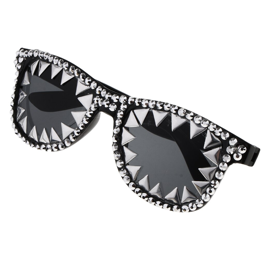 Party Gothic Zonnebril Club Bril Eyewear Voor Volwassenen Kids Rock Punk Klinknagel