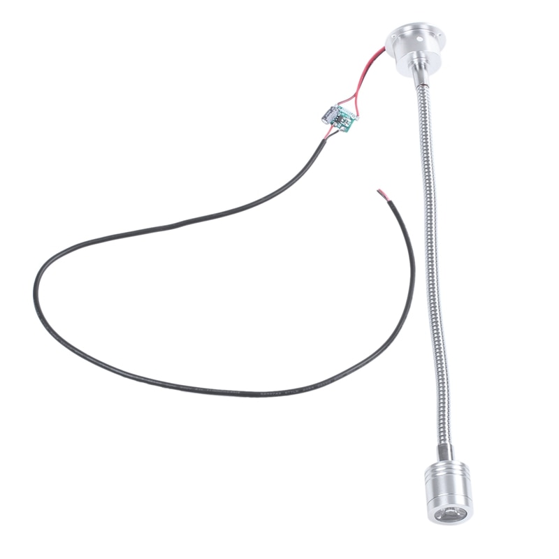 3W Dc 12V-24V Flexibele Led Spot Lamp Kantoor Lamp, Wit