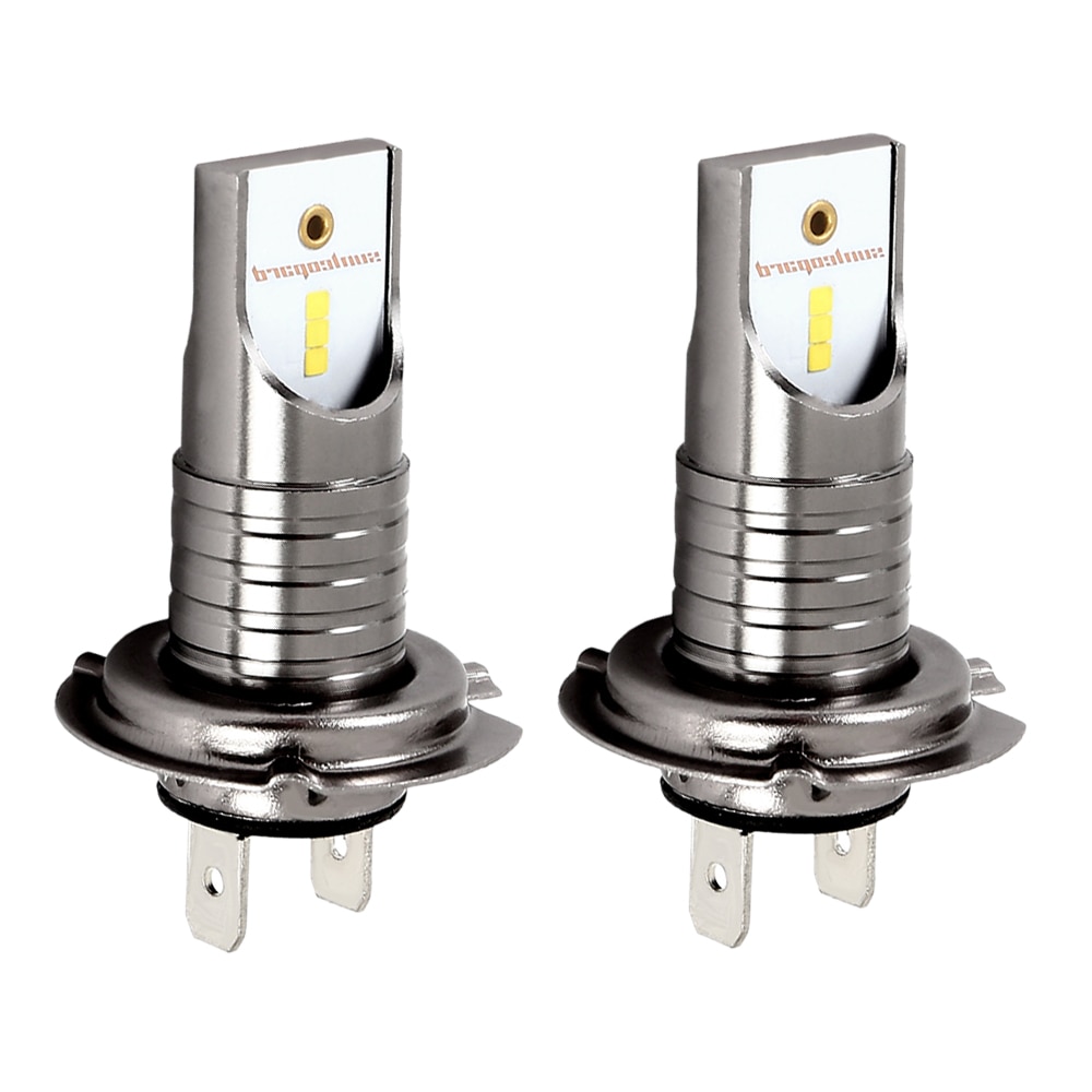 2 stk led xenon  h7 bil forlygter pære 12v 55w 6000k 12000lm bil lys høj effekt til led xenon auto forlygte kit bil styling