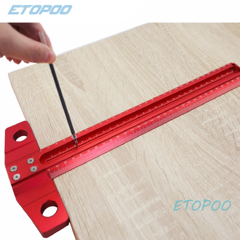 Woodworking T-type Line Scriber Hole Scale Ruler A... – Grandado