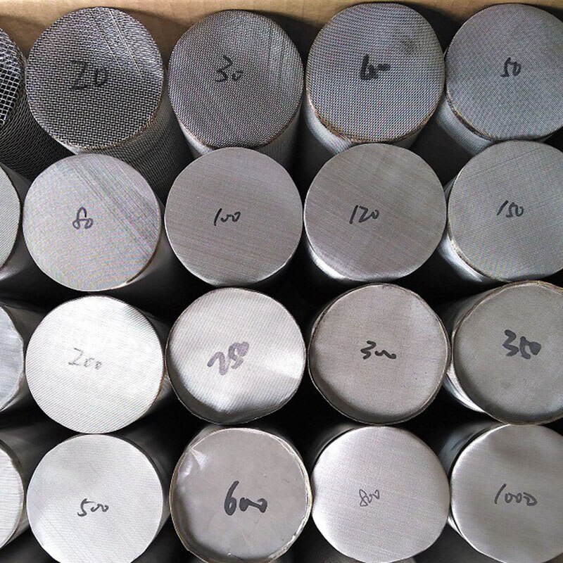 304 stainless steel mesh filter element Filter cartridge for pipe filter Net tube Sanitary Inline Strainer Fit Micron scale