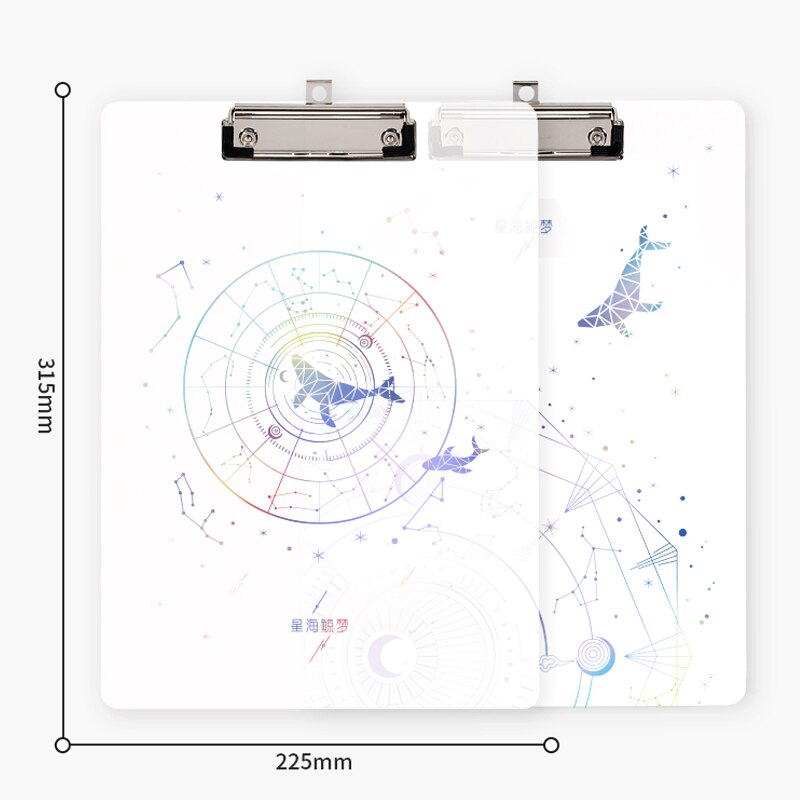 Transparent Clipboard Writing Board Clip A4 Paper Folder PP Pad Splint Kids Stationery Filing Products Office School Supplies
