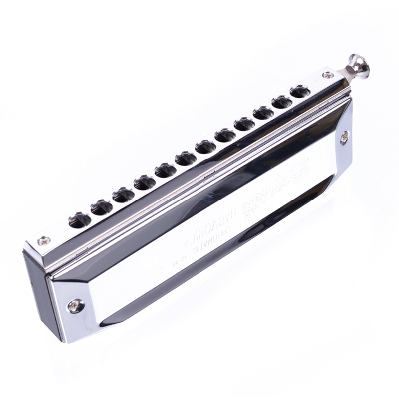 Chromatic Harmonica Mouth Organ 12 Holes with 48 Tone Key of C Reed Swan SW1248