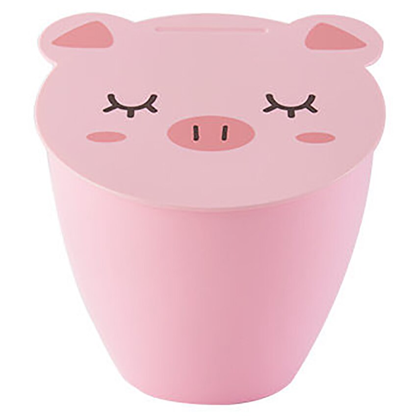 Cute Piggy / Panda Small Trash Bin Desktop Trash C... Grandado