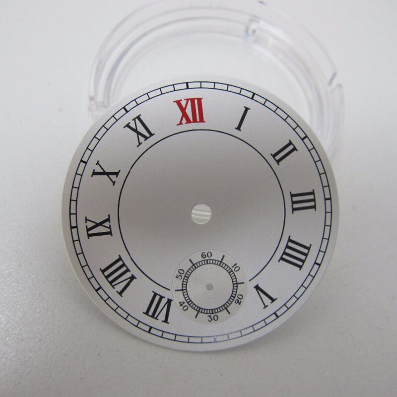 38.9mm urdele urskive hvid urskive passer til unitas eta 6498 st urværk