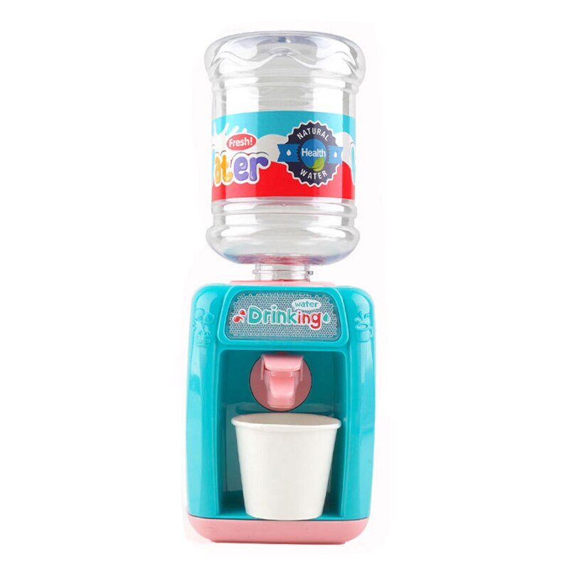 freundlicher Spielen Haus Spielzeug Trinken Brunnen Simulation Mini Wasser Spender Lustige Trinken Brunnen Bildung Spielen Spielzeug Für freundlicher: Blau