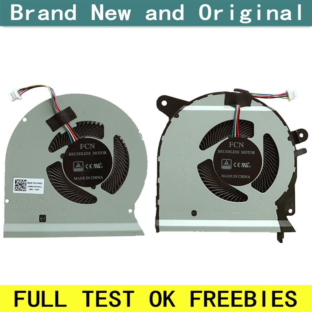 laptop CPU GPU cooling fan Cooler Notebook PC for ASUS ROG GL503 GL503VM DC12V 1A DFS2013126Q0T FK07 FCN DFS2013126R0T FK06