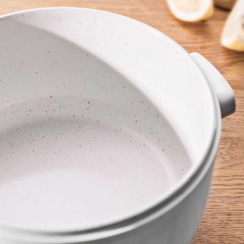 700W Electric Cooking Pot Portable Dormitory Students Pot Rice Cooker Ceramic Coating Liner Stewing Pot for Kitchen