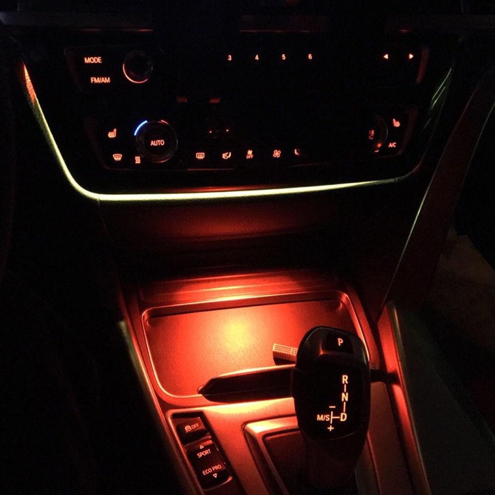 Omgivende lys til  f30 f32 bmw 3- serie belysning interiør askebæger atmosfære dekorativ lampe styling central kontrol armlæn boks