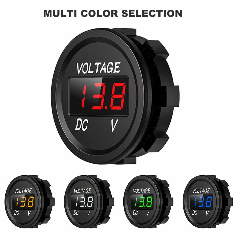 12V Digital Voltmeter - Wasserdichte LED-Anzeige Für Auto & Boot